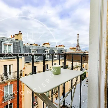 Lovely In Eiffel Tower Magic View! Apartmán Paříž